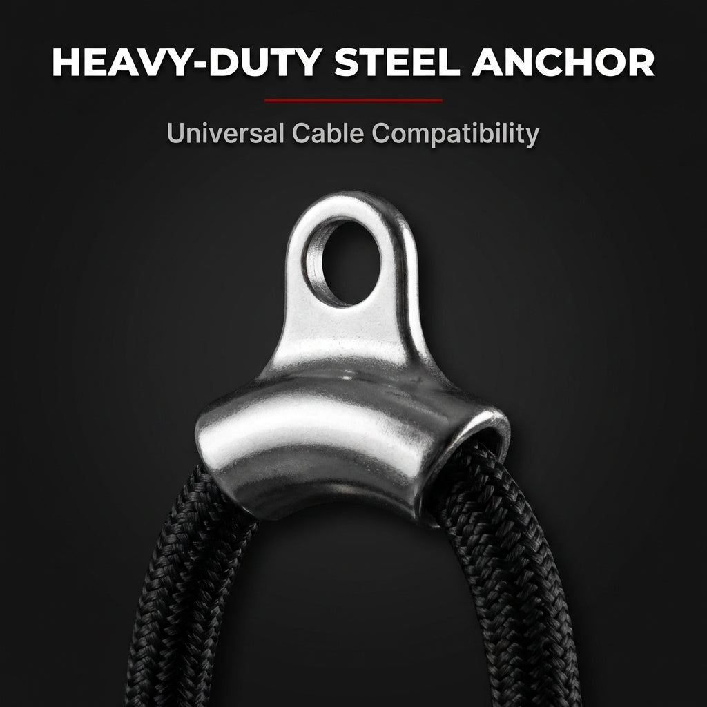 TriPull Tricep Rope with Ergonomic Handles