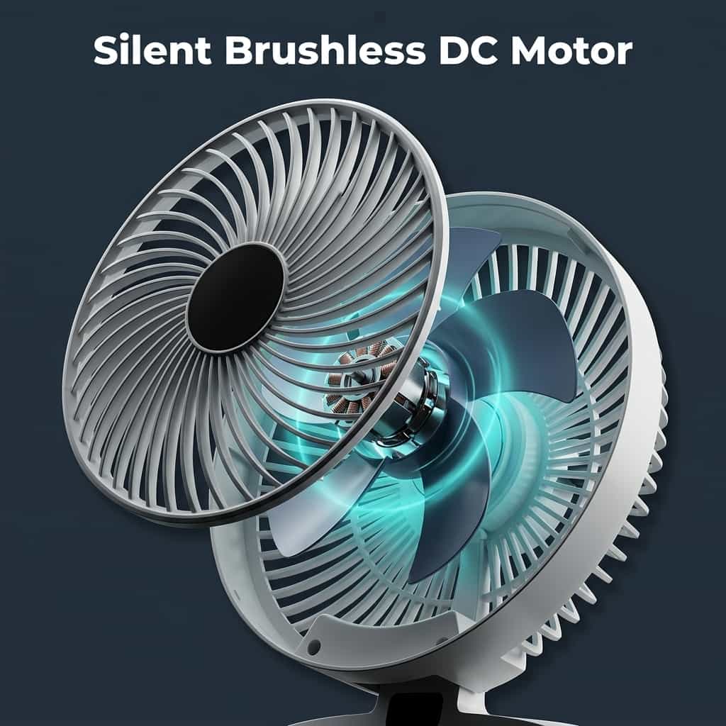 EasyBreeze - Quiet portable cooling with night light