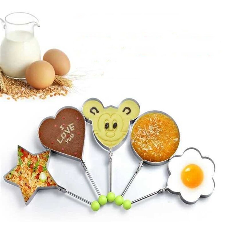 5pcs Stainless Steel Fried Egg Shaper