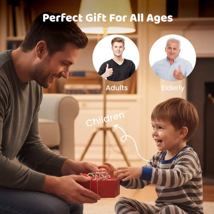 Interlocking Metal Puzzle Collection — Ideal for Christmas & Game Nights 8-Piece Set