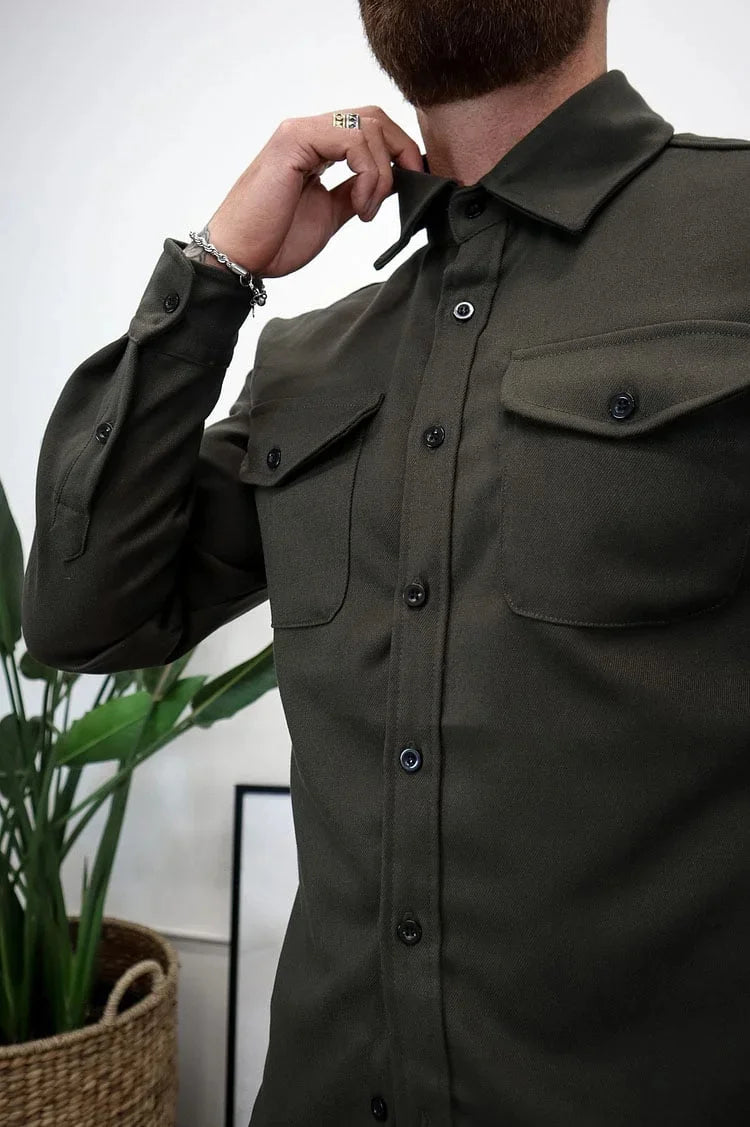 EliteThread™ Shirt Jacket — Wear Confidence That Commands Every Room