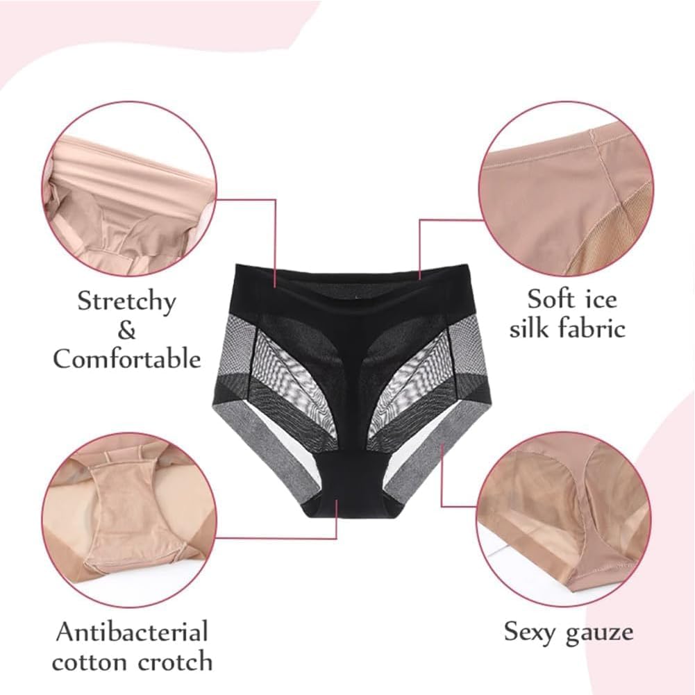 Seamless High-Waisted Underwear for All-Day Comfort