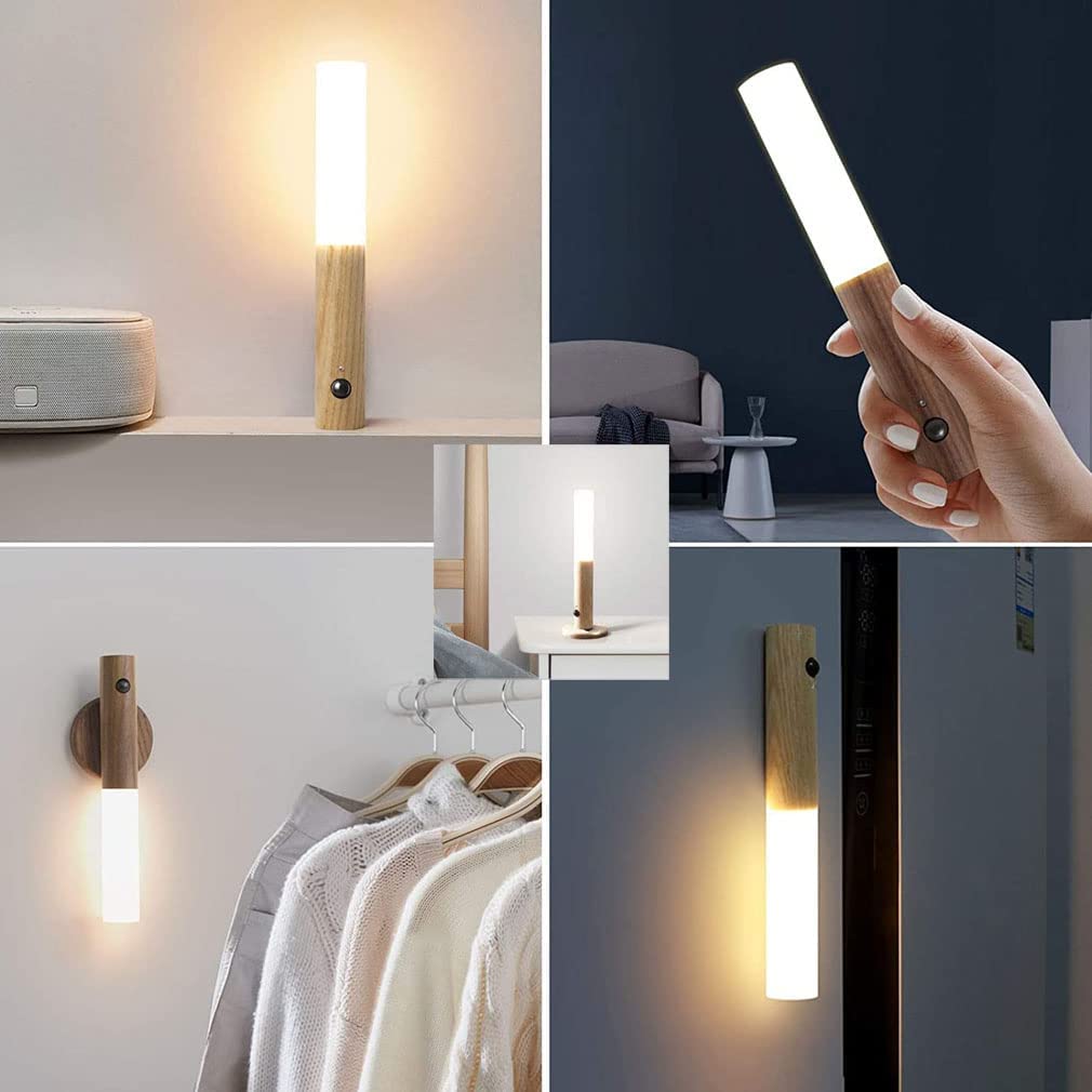 Smart Wooden Night Light | Get automatic lighting anywhere without cables