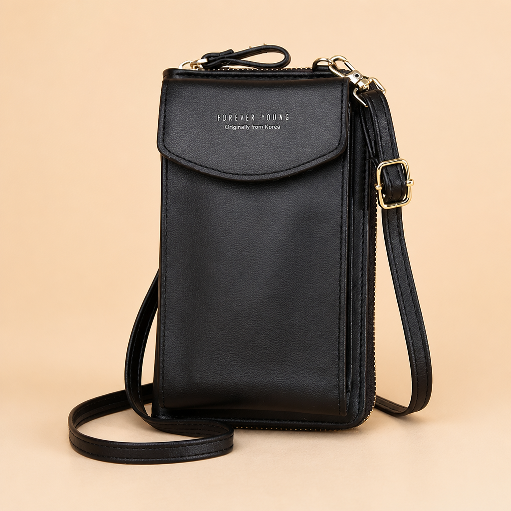 AeroStride – Slim Crossbody Phone Bag with Built-In Card Wallet