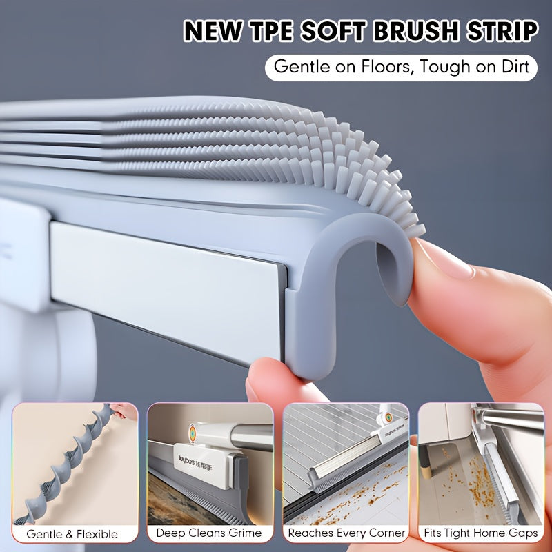 Floor Mop with Rubber Lip and TPE Bristles
