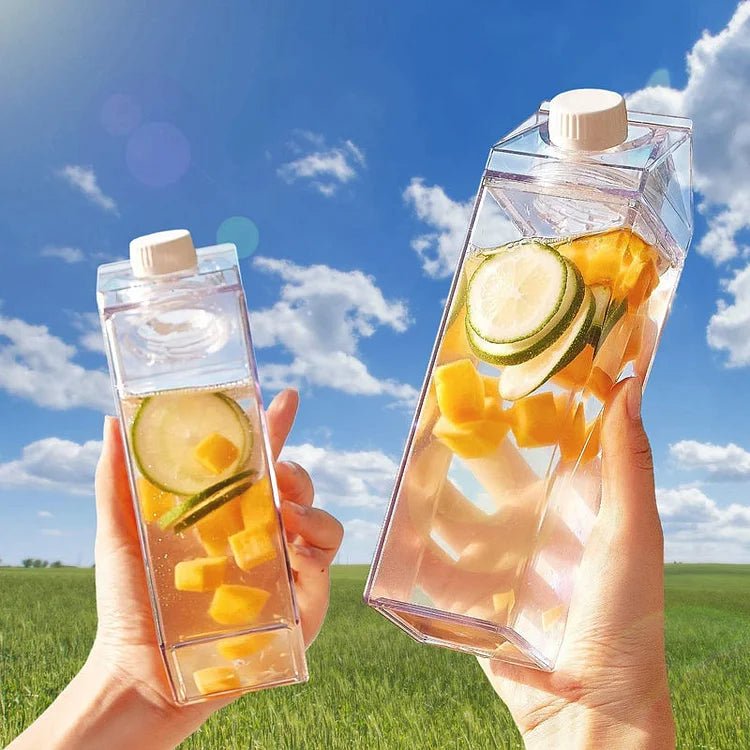 HydraCube — Leakproof Square Milk Carton Style Water Bottle