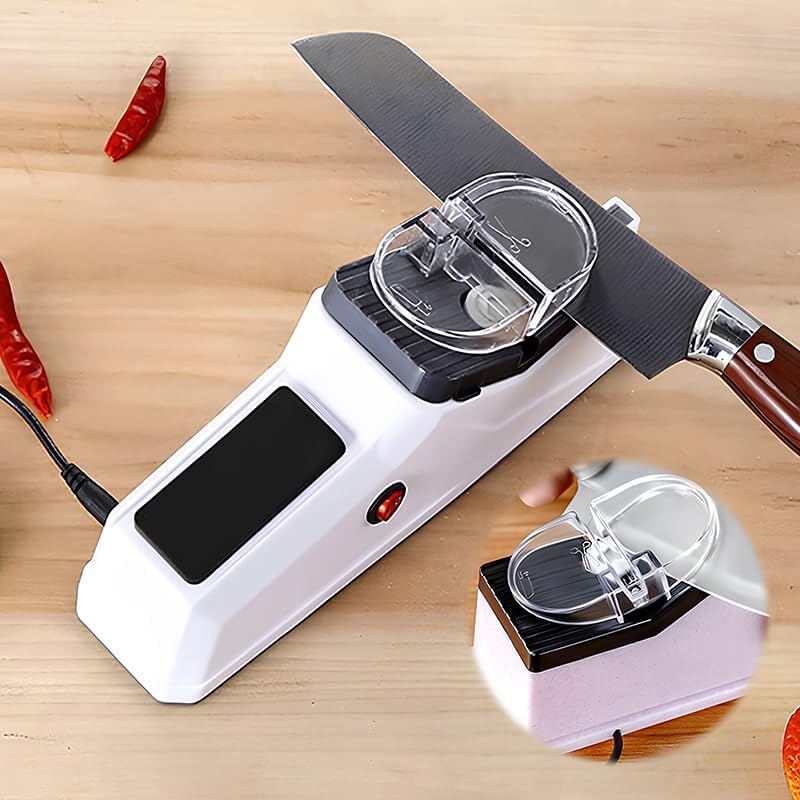 Knife Sharpener | Accurate Grinding System | Secure Design | Compatible With All Blades