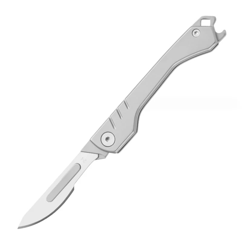 Folding Scalpel Knife with Replaceable Blades for Precision Cutting
