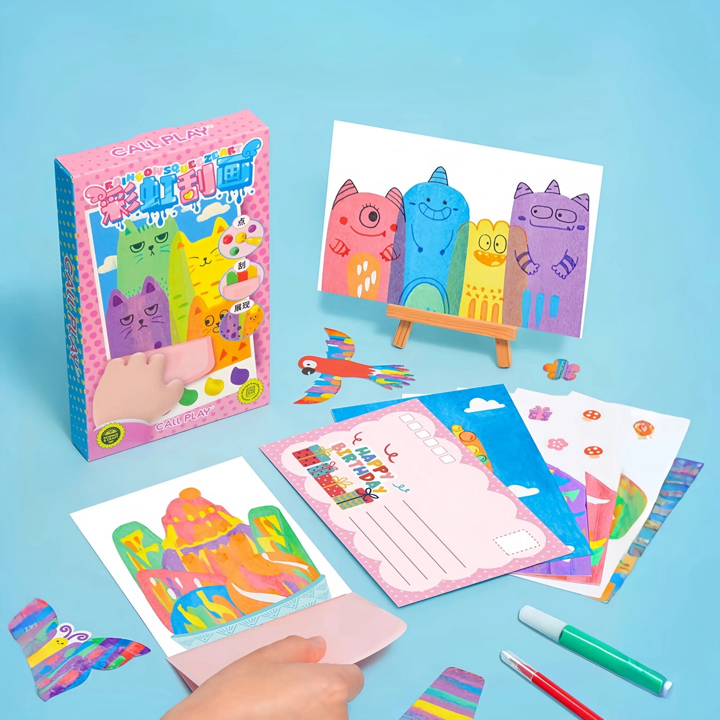 Creative Kids Squeegee Painting Kit for Artistic Play