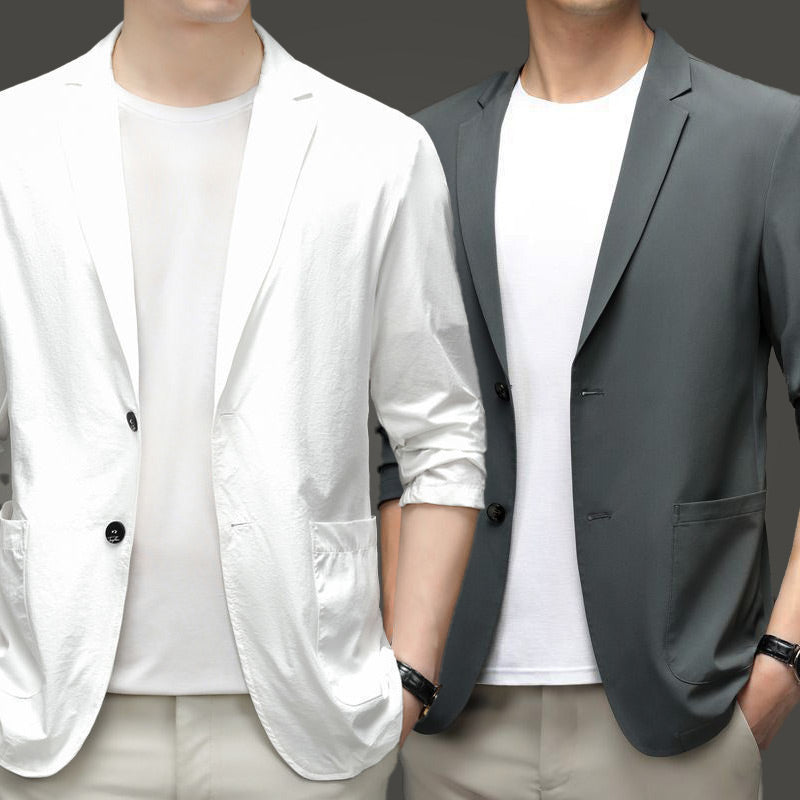 Men's Silk Blazer Jacket