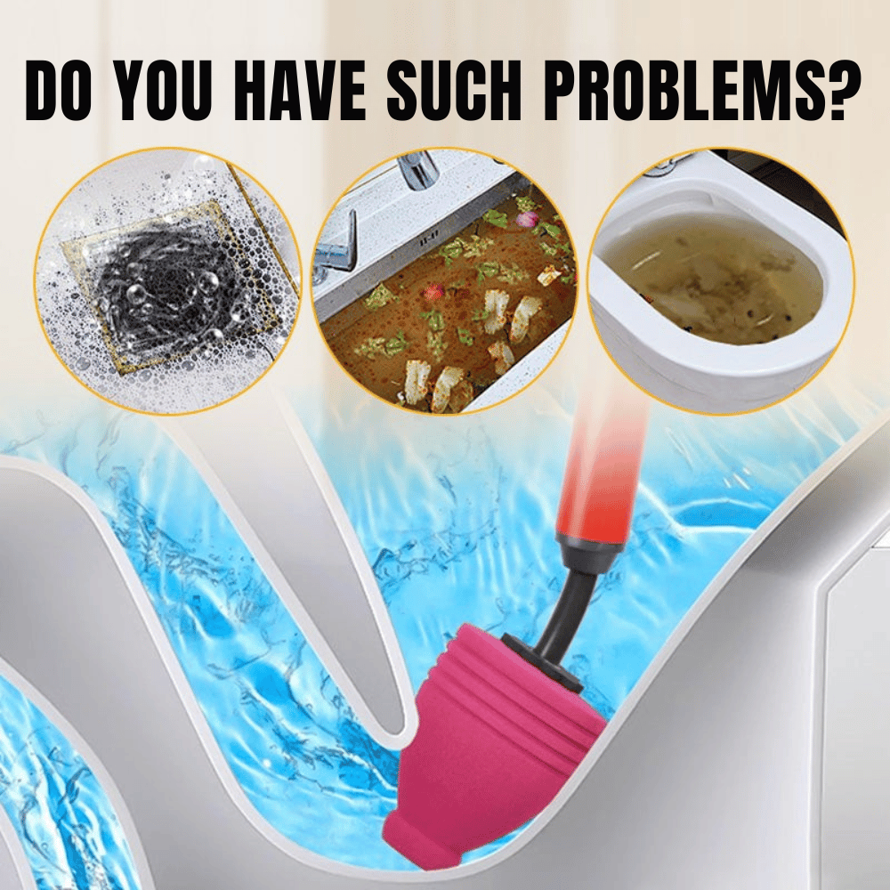 High-Pressure Drain Unclogger | Chemical-Free | Bendable Nozzle | DrainForce