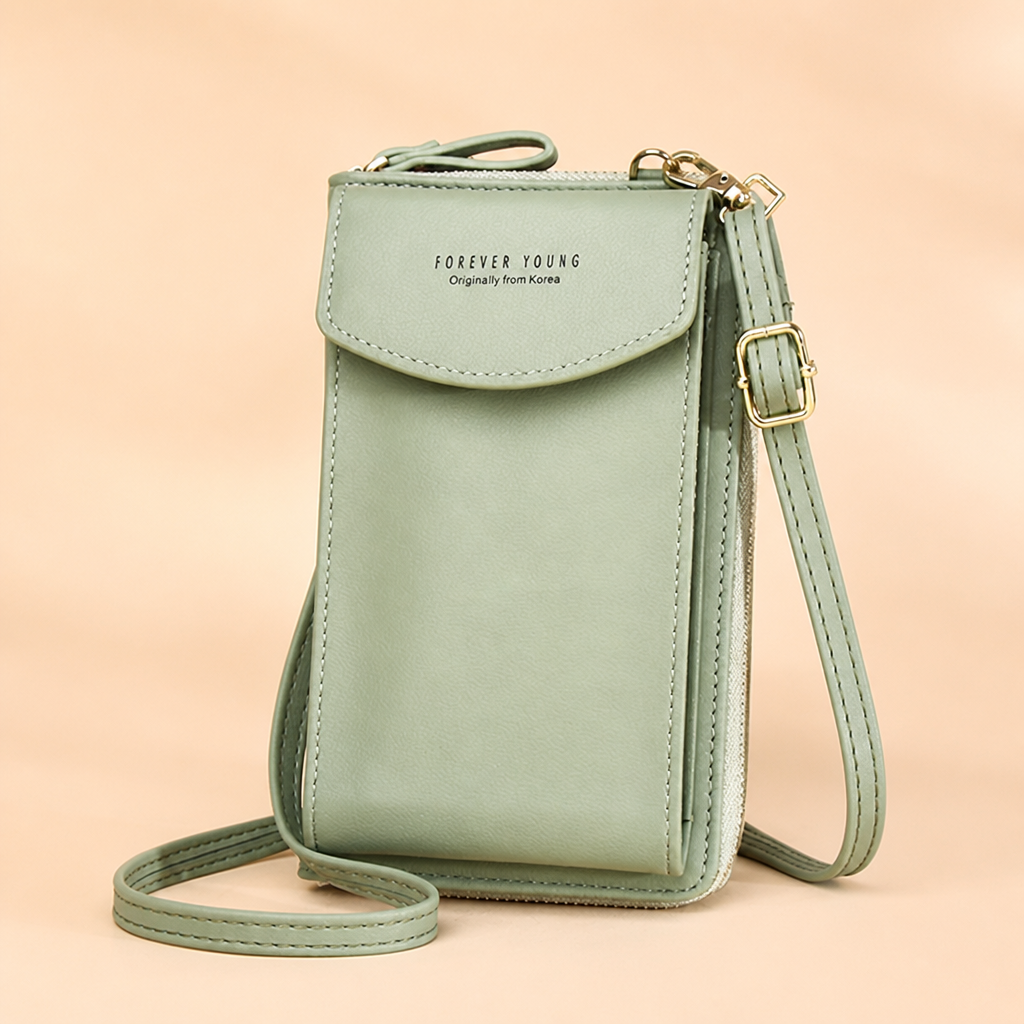 AeroStride – Slim Crossbody Phone Bag with Built-In Card Wallet