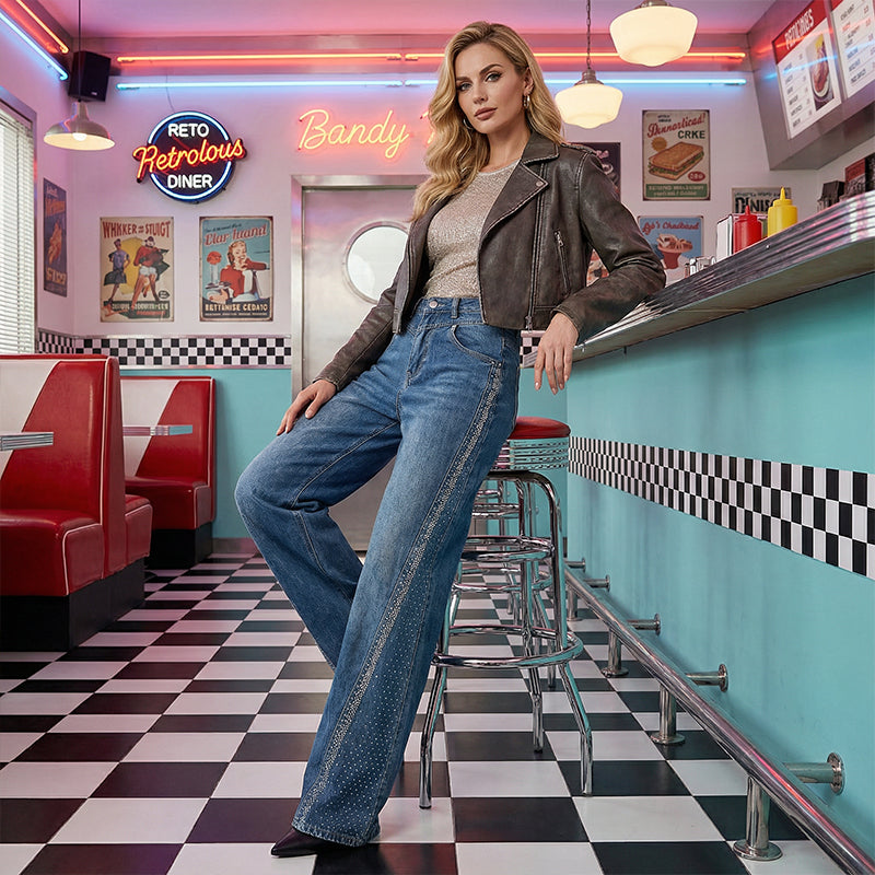 DivineLux™ Rhinestone Jeans — Sculpt Your Curves, Spark Confidence, and Feel Unstoppable All Day