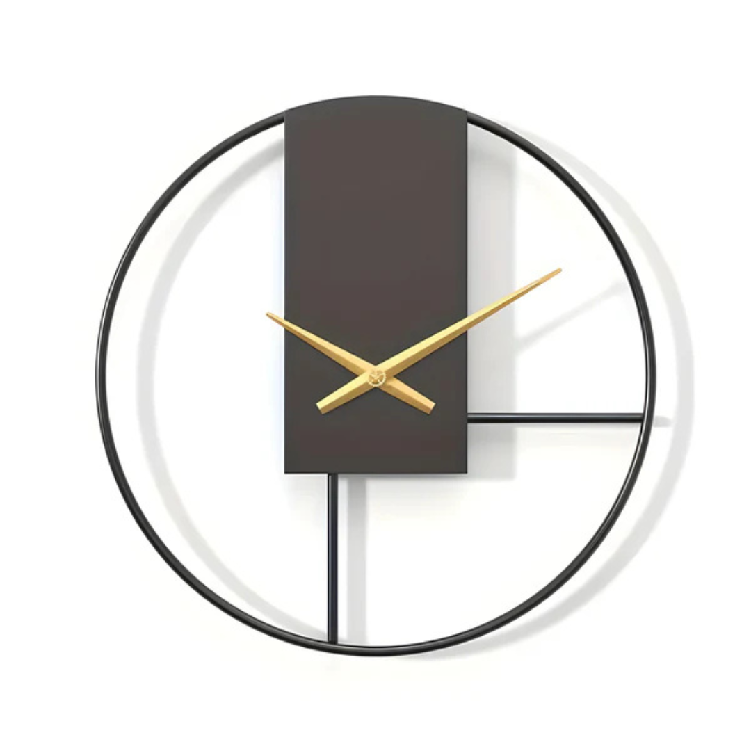 Large Minimalist Wall Clock – Silent Design for Living Room