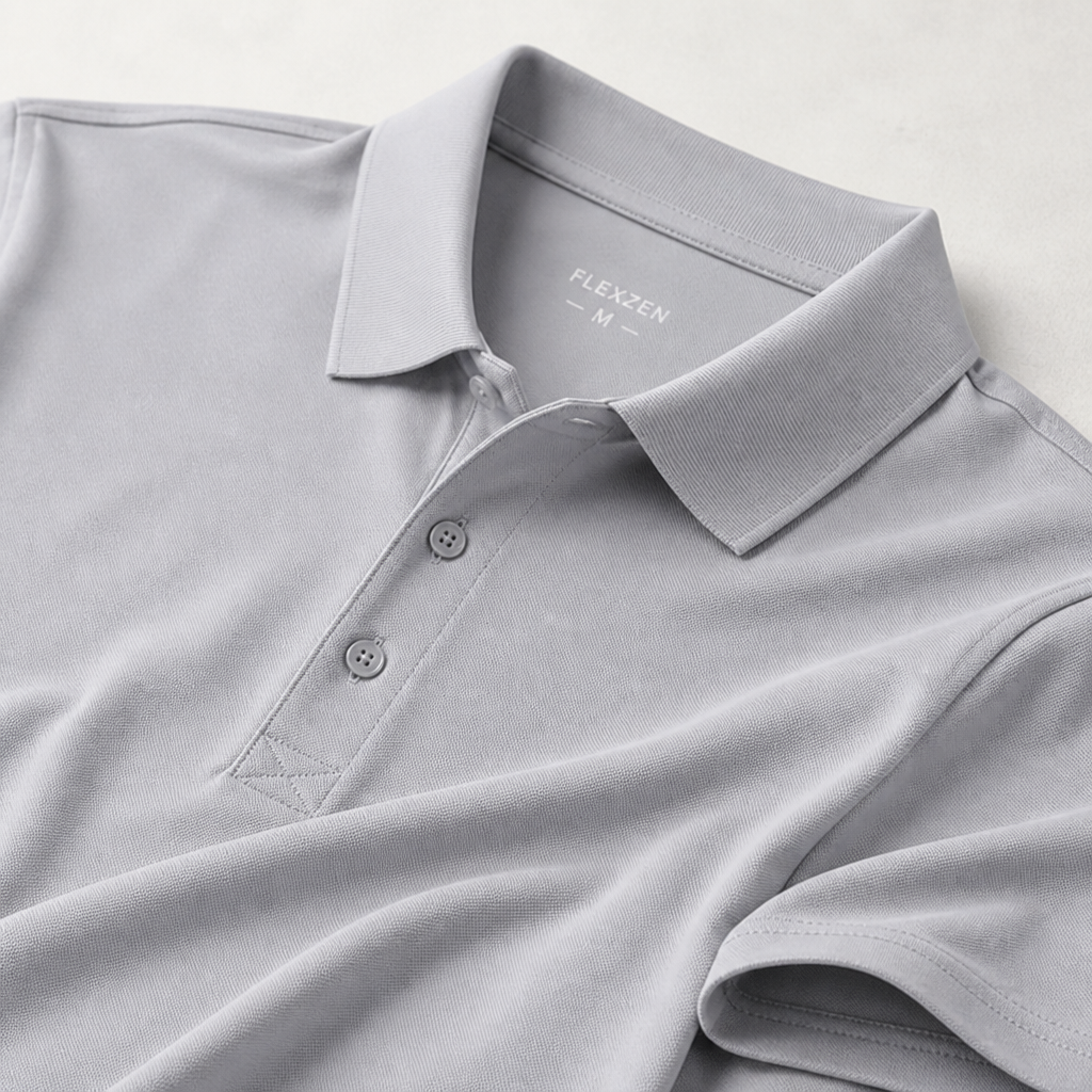 FlexZen™ – Performance Stretch Polo with Structured Collar