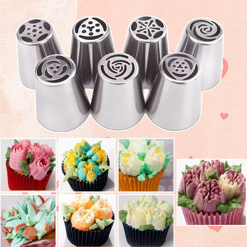 Floral Piping Tip Set for Icing and Cake Decorating