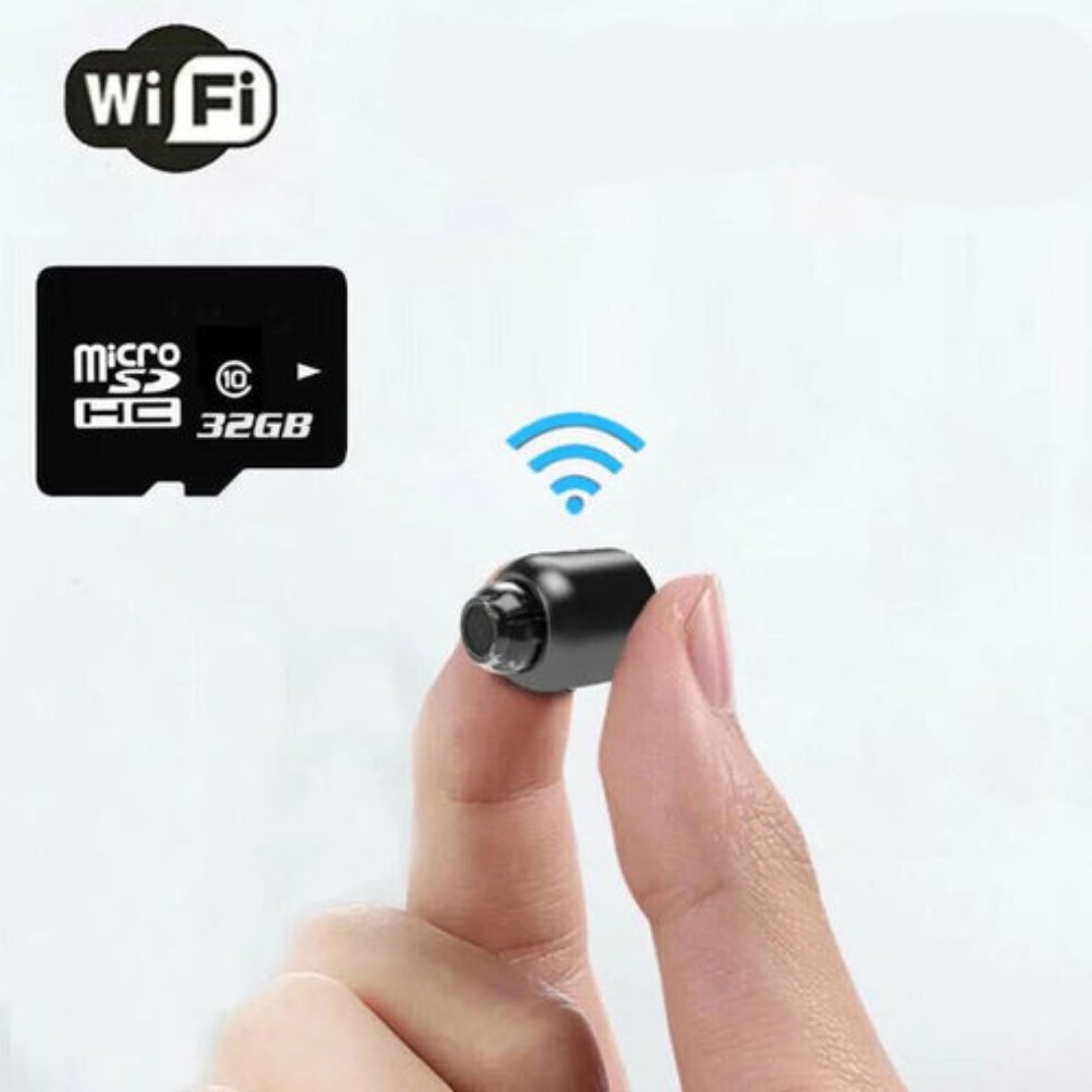 Compact Wireless Spy Camera with Audio for Caregiver Surveillance