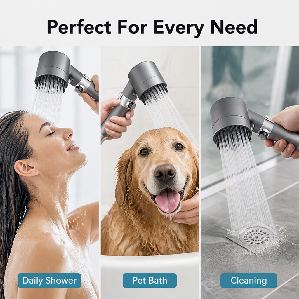 AquaVita 4-in-1 Shower Head — Transform Your Shower Into a Revitalizing Spa Escape Every Day