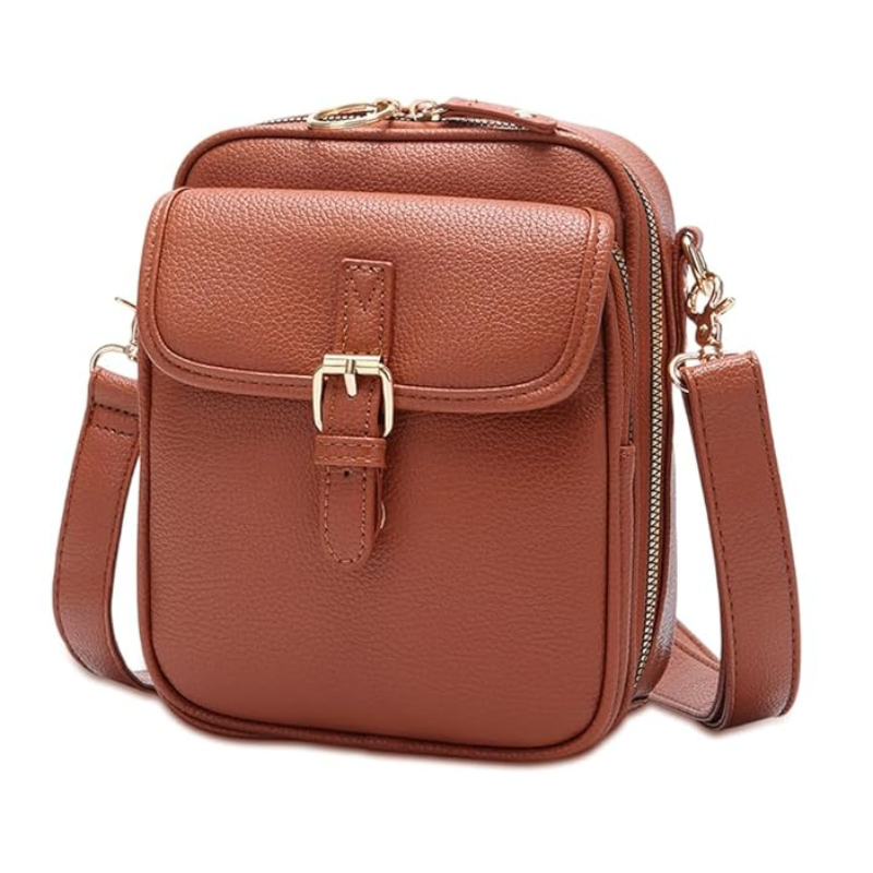 Double Pocket Crossbody Organizer Bag
