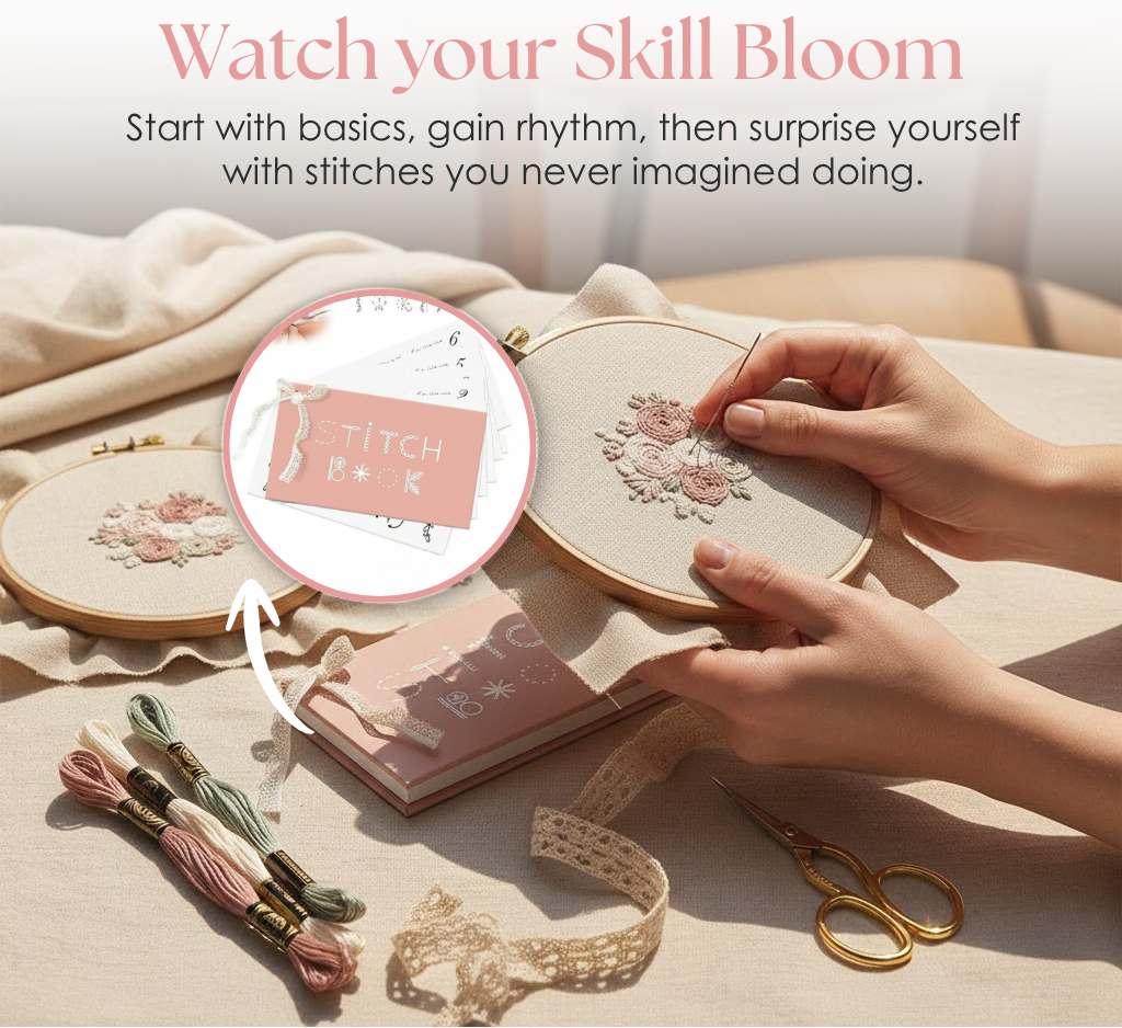 Hands-On Embroidery Learning Kit for Beginners