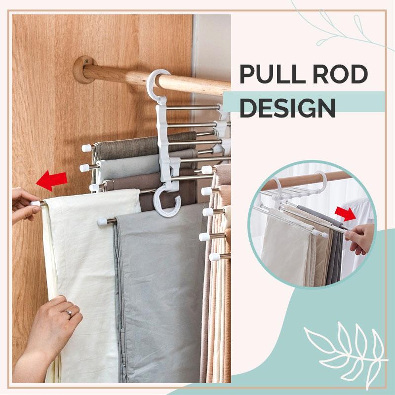 Pants Organizer Rack | Maximise closet space with sturdy multi-layer storage