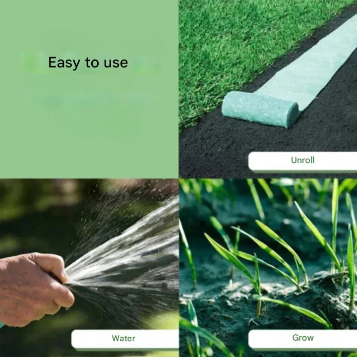 Grass Seed Mat Roll – Lawn Repair Mat for Easy Patch Growth and Garden Care