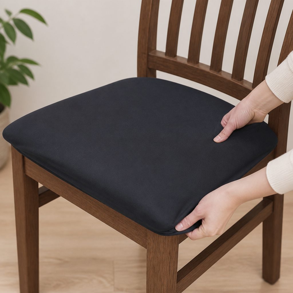 FluidFit Chair Covers — Hug Your Chairs with Flawless Style and Spill-Proof Comfort