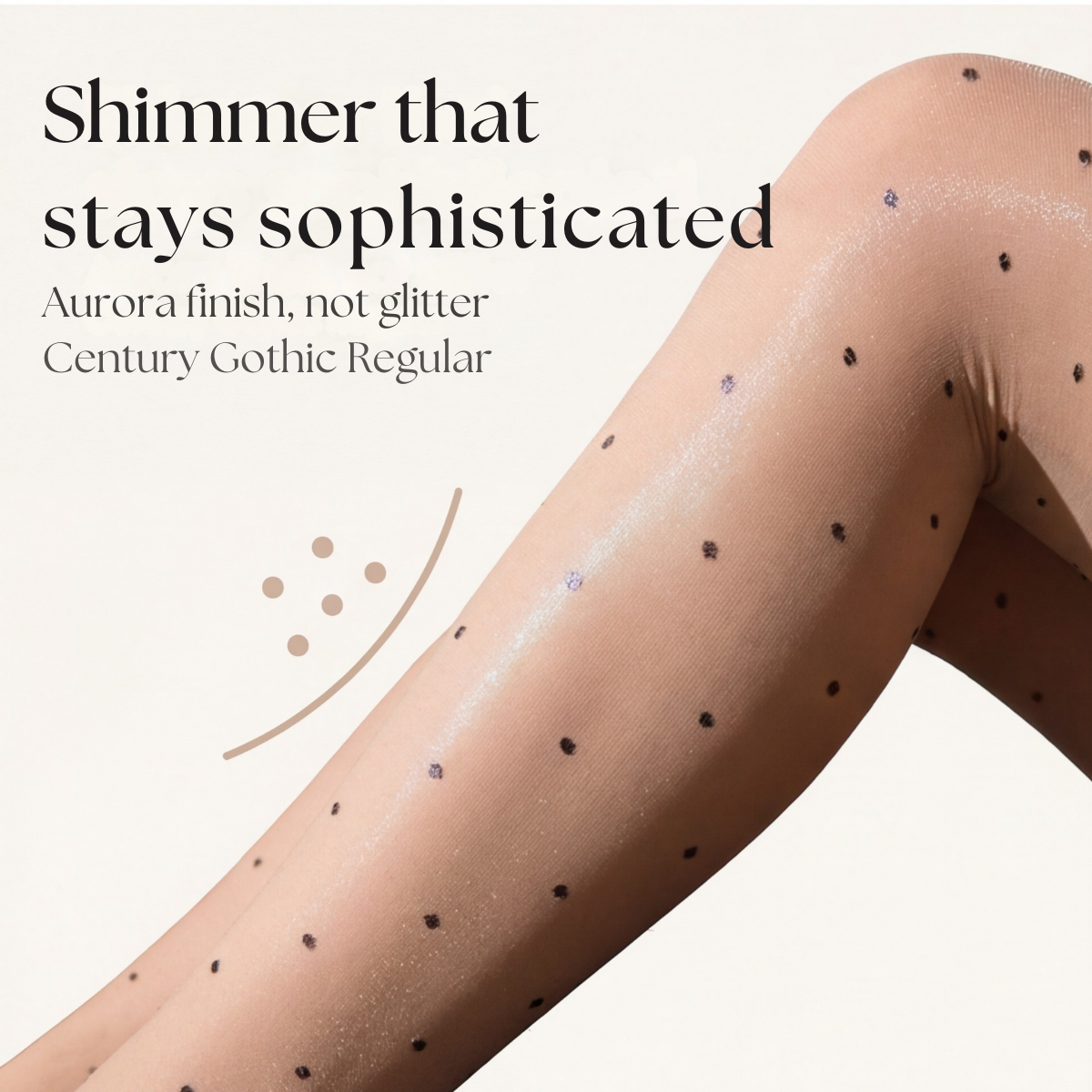 Aurelia™ – Bow Cutout Shimmer Polka Dot Tights