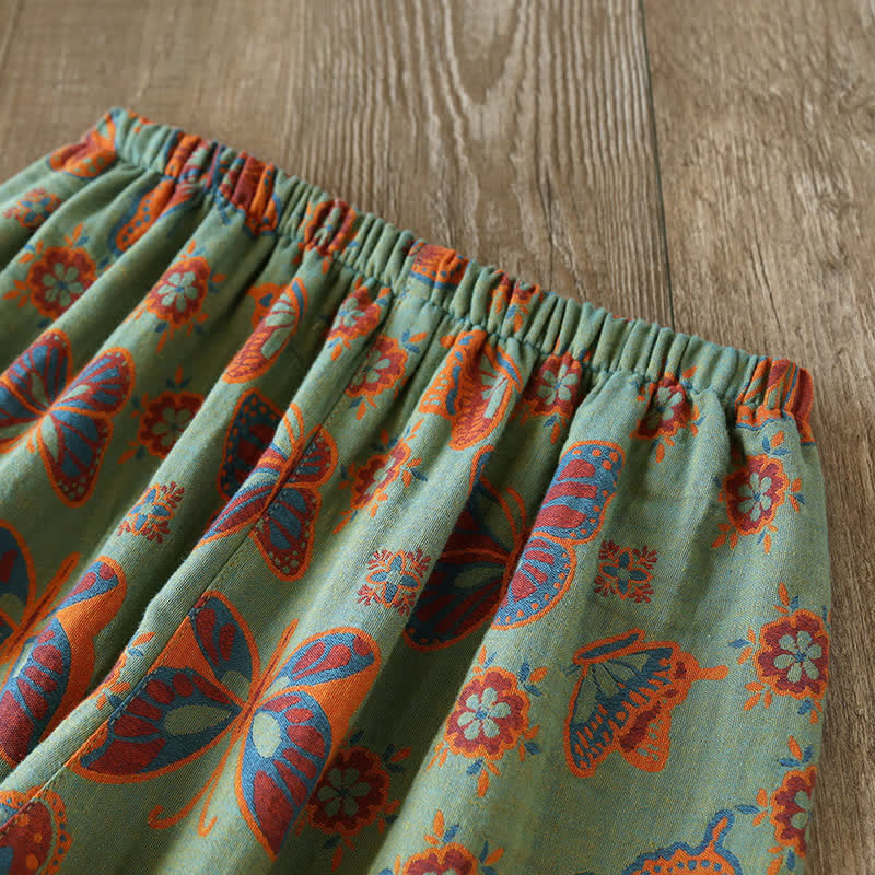 Ownkoti Vintage Butterfly Print Cotton Loungewear Set - image 4