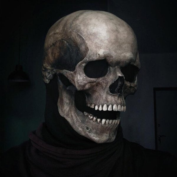 DeathVeil - Realistic Skull Mask for Halloween Costume & Cosplay Wear
