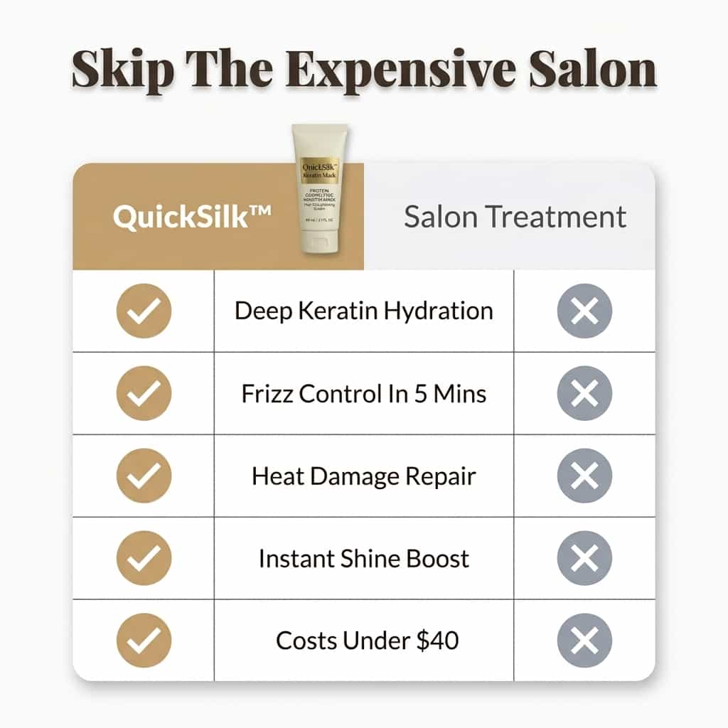 QuickSilk - Keratin Hair Mask for Instant Shine