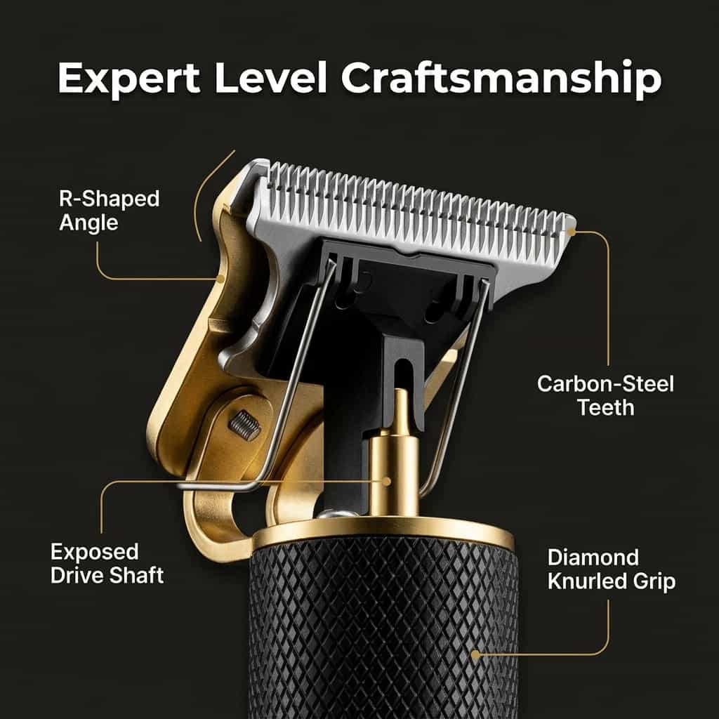 Cordless Beard Trimmer – Sharp Blades for Easy Styling