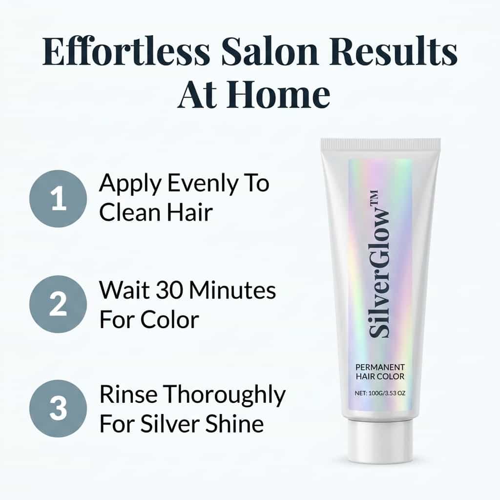 SilverGlow - Ammonia-Free 2-in-1 Silver Hair Formula