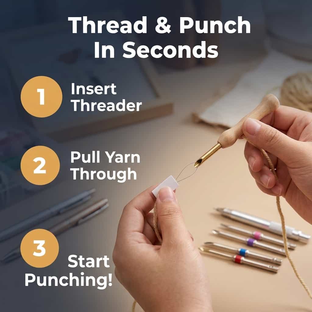 Ergonomic Embroidery Needle for Pain-Free Crafting