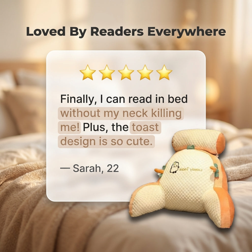 BackWell Ergonomic Reading Pillow