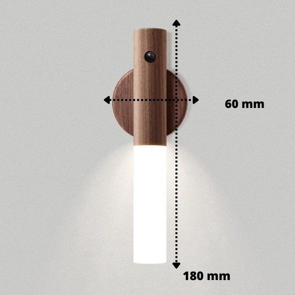 Smart Wooden Night Light | Get automatic lighting anywhere without cables