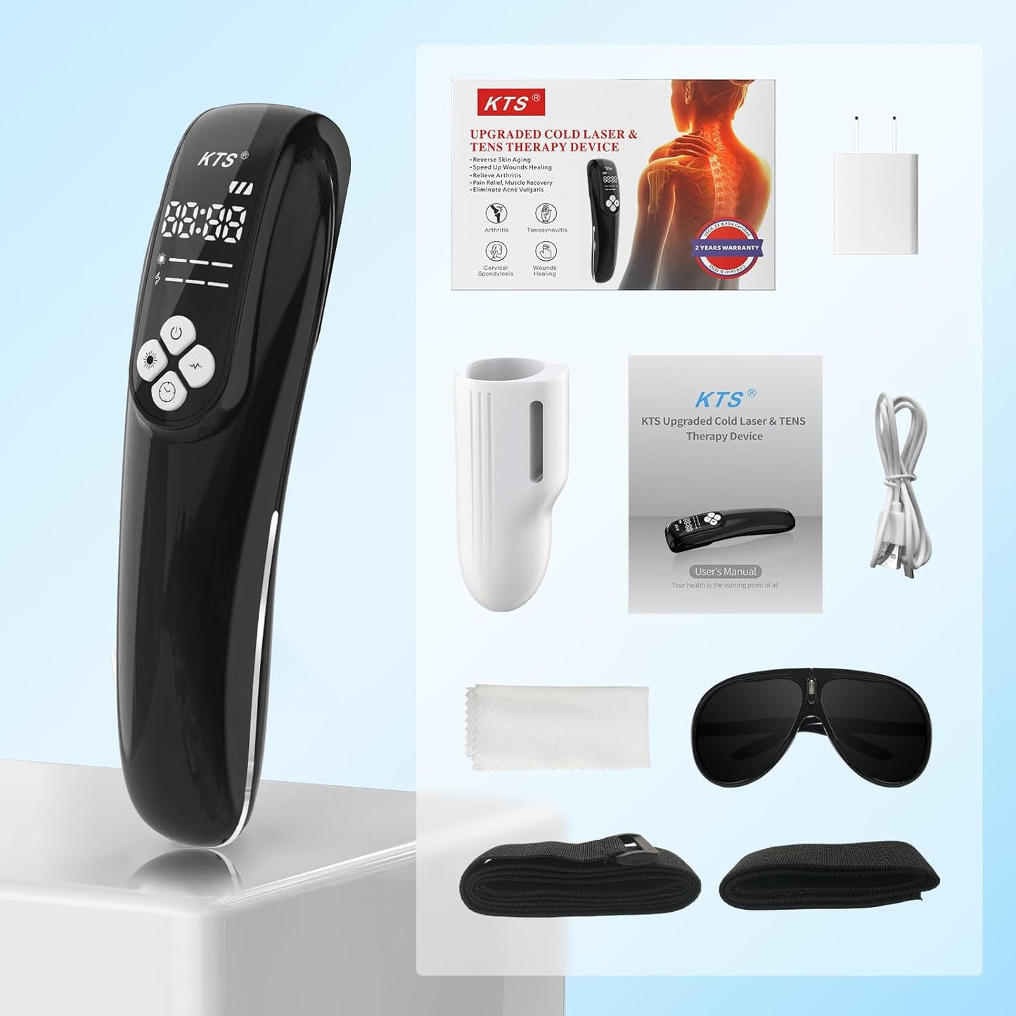 Home Use Cold Laser Therapy Device – Upgraded Model