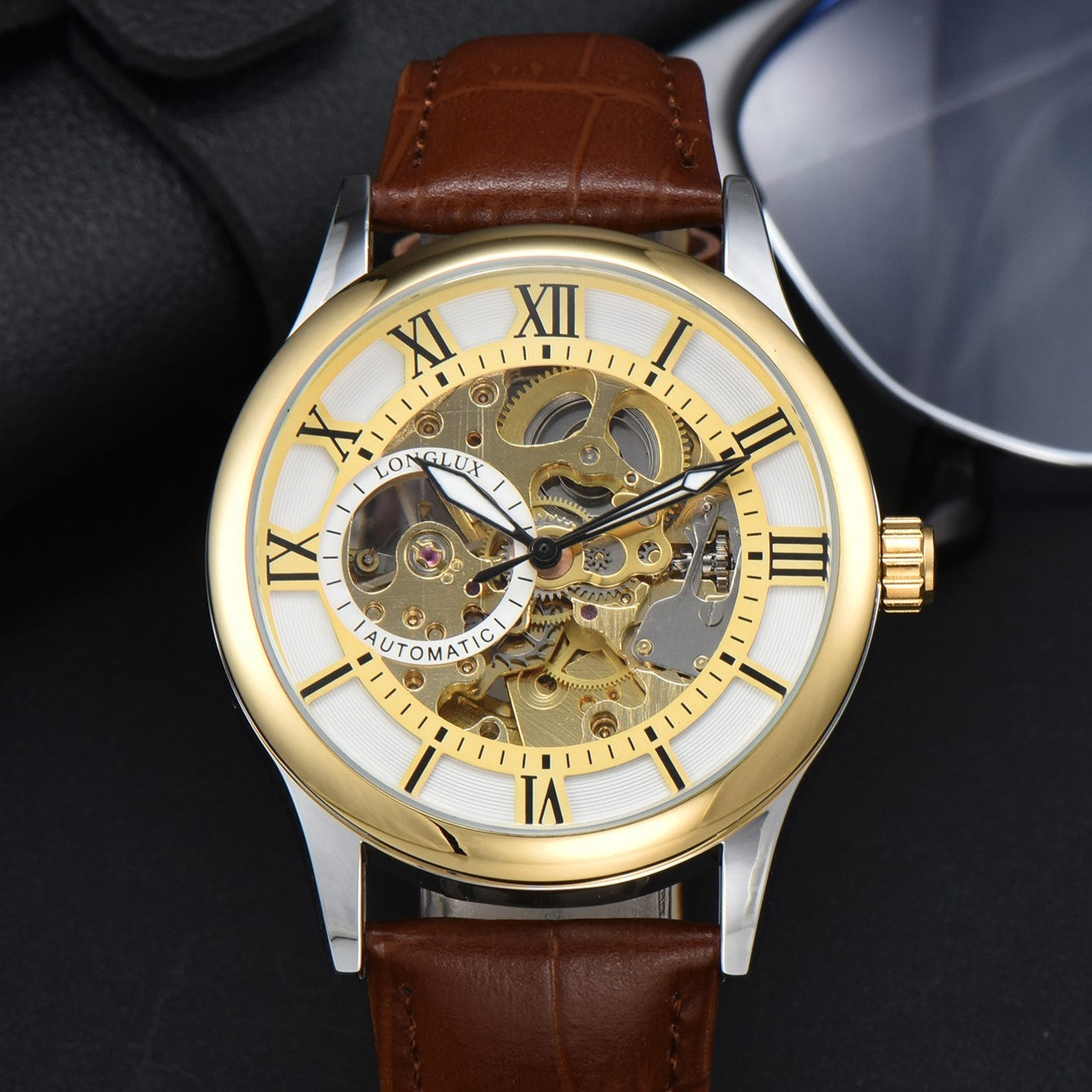 40mm Dial Automatic Stainless Steel Timepiece