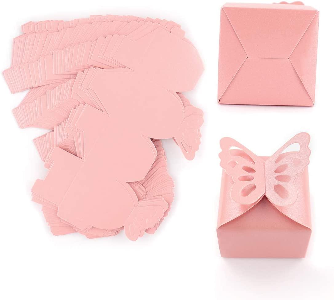 50pcs Butterfly Favor Boxes Girl Baby Shower Butterfly Candy Box Favor Box - Lasercutwraps Shop
