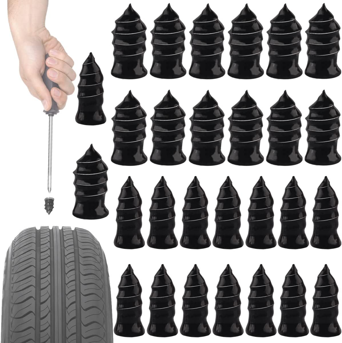🔥Tire Repair Rubber Nail🚚BUY MORE SAVE MORE