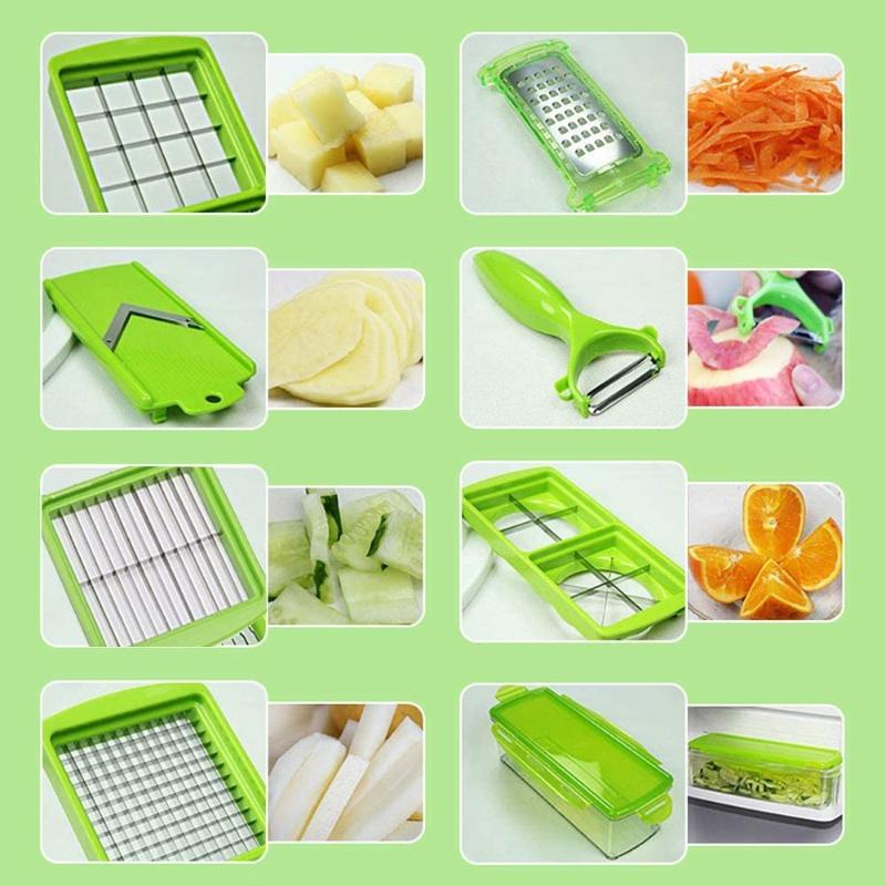 Multi-Function Kitchen Cutter – 12-in-1 Vegetable Slicer for Quick Food Prep