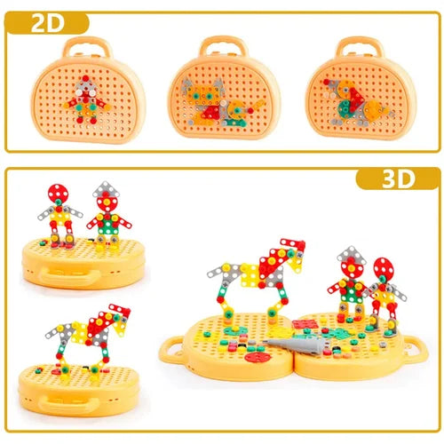 BuildBrilliance BlastSet — Kids Construction Toy Set with Drill