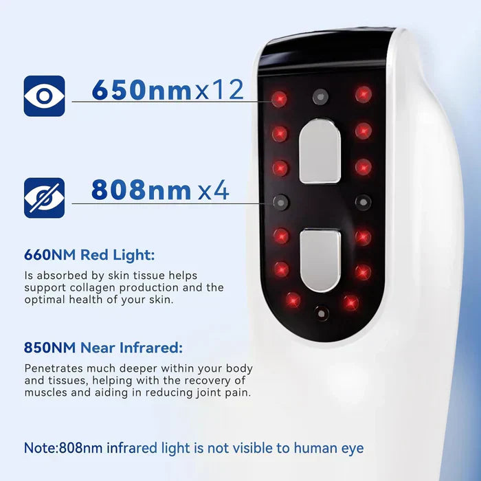 Infrared Light Therapy Device with Dual Wavelengths for Pain Relief