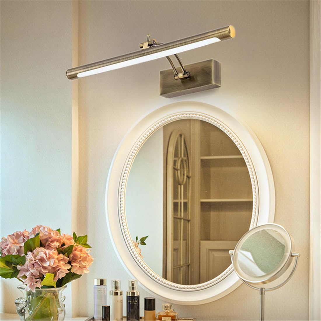 Royallure Brass Picture Light Sconce with Adjustable LED for Art Display