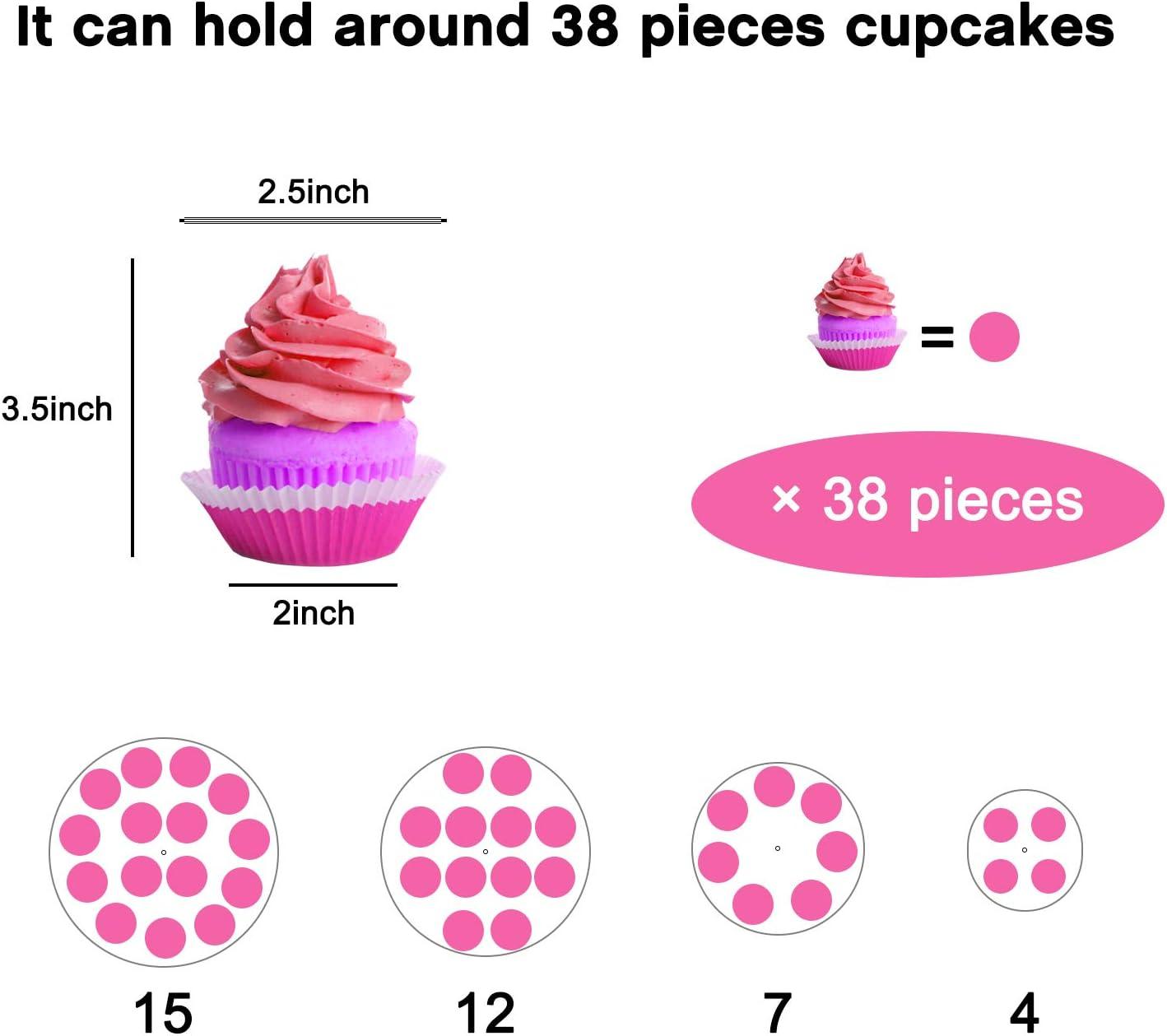 LED Cupcake Stand / Elegant Acrylic Display Tower for Birthdays, Weddings & Events - Lasercutwraps Shop