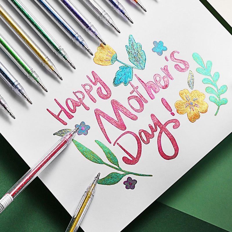 Glitter Gel Pens | Metallic Ink Pens | Smudge-Resistant Sparkle Finish | SparkleInk