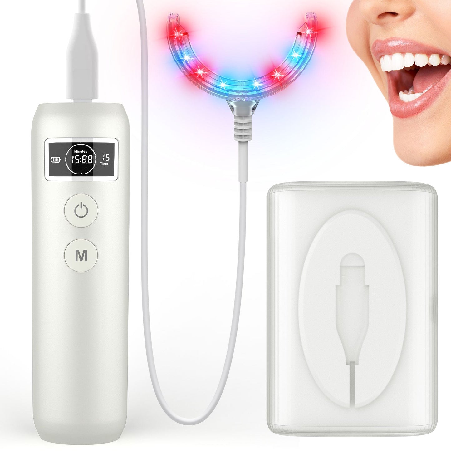 Gentle Dental Care Device for Gum Treatment with Red Light Therapy
