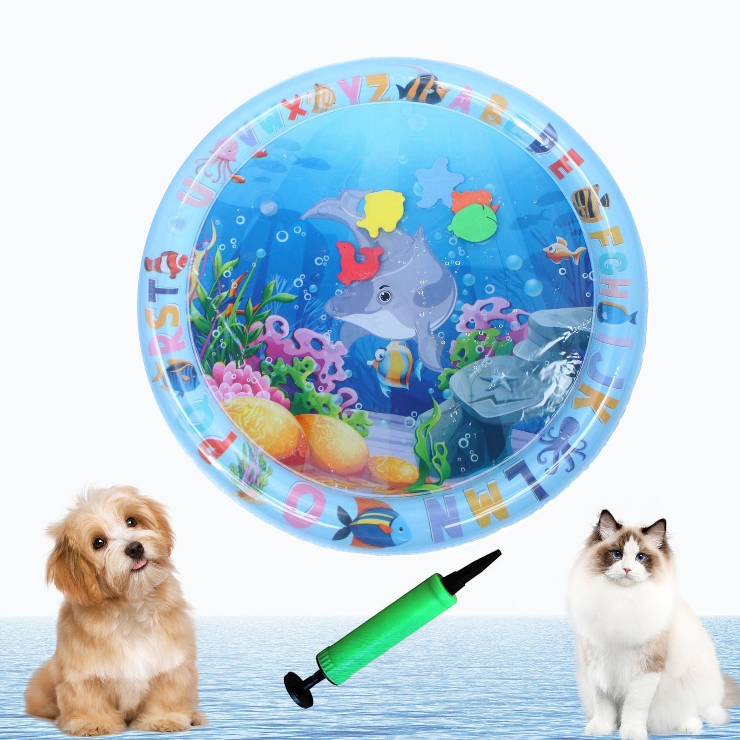 Inflatable Sensory Water Mat Pet Bed for Play and Cooling