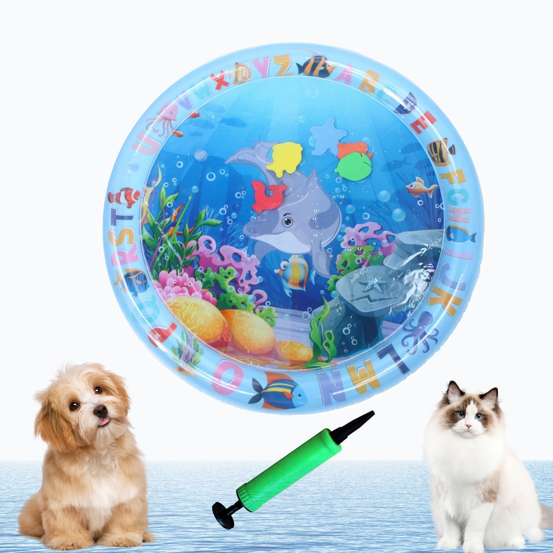 Inflatable Sensory Water Mat Pet Bed for Play and Cooling