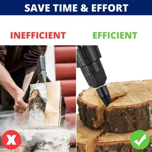 32mm Wood Log Splitter Drill Bit for Firewood & Outdoor Prep